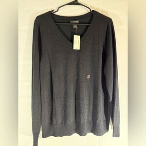 Lane Bryant Black V-Neck Sweater
